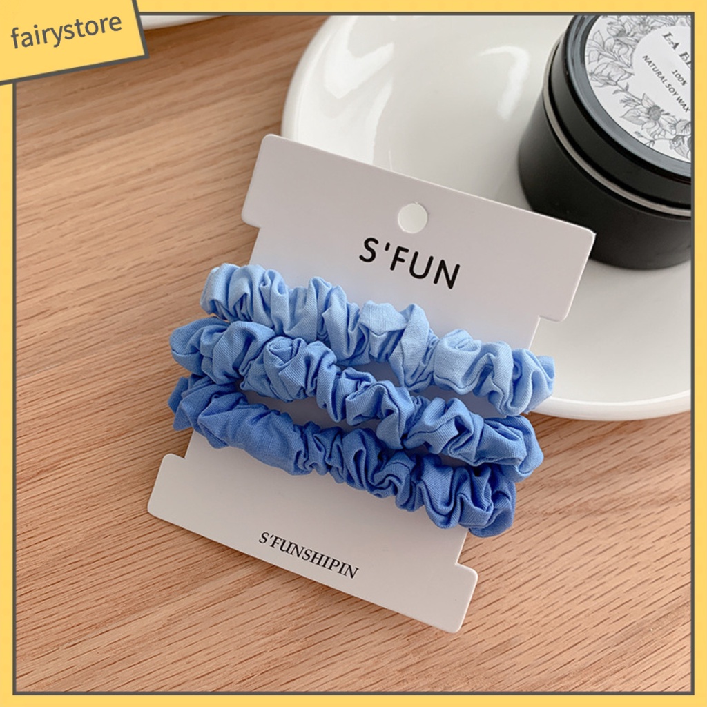 Set 3 Dây Cột Tóc Phối Màu Gradient Cá Tính Cho Nữ