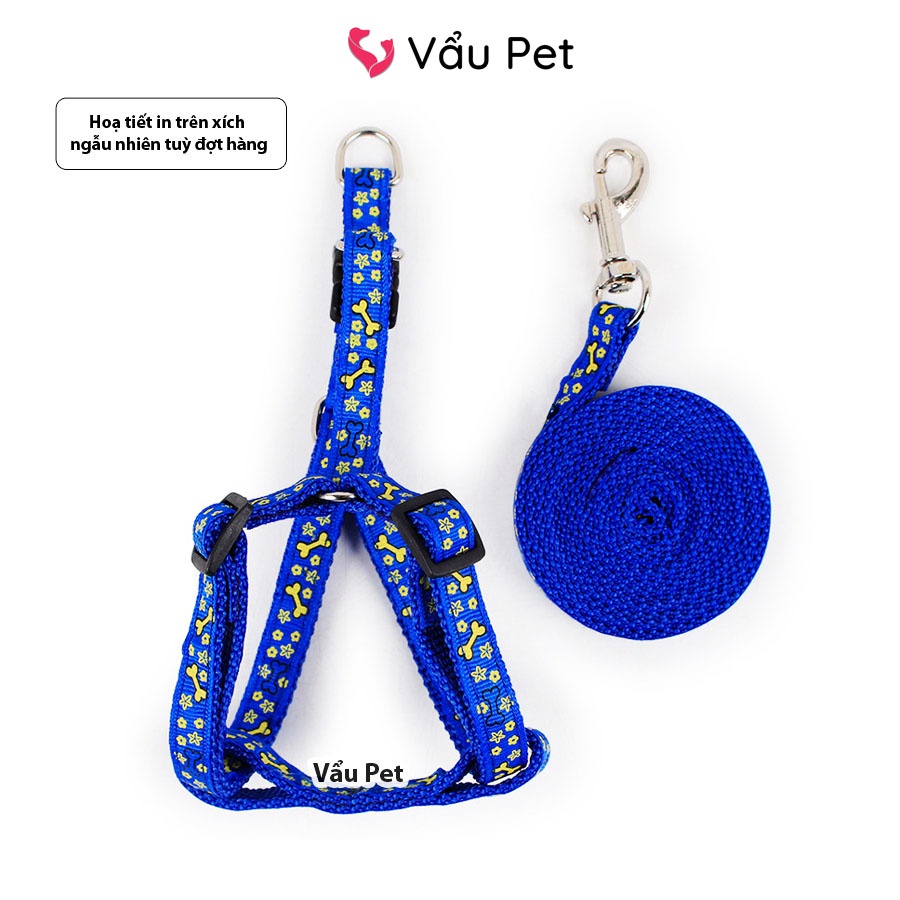 Xích chó mèo yên ngựa - Dây xích chó mèo đi dạo Vẩu Pet Shop