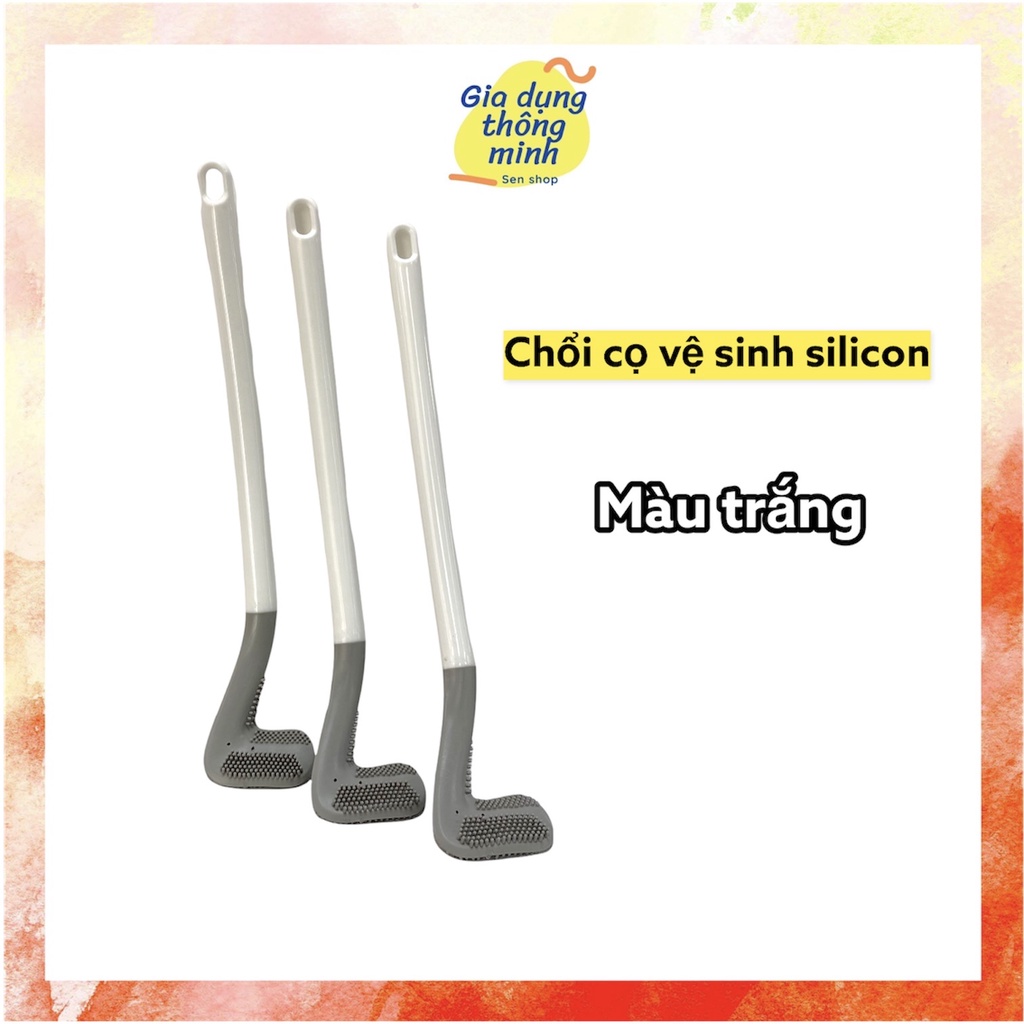 Chổi cọ Toilet Nhà Vệ Sinh Silicon Thông Minh - Chổi vệ sinh bồn cầu Silicon Siêu Sạch