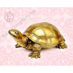 Tranh đính đá toàn bộ rùa vàng phong thủy