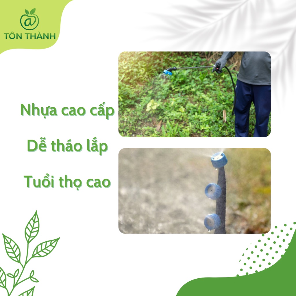 ĐẦU BÉC PHUN SƯƠNG TƯỚI CÂY, PHUN RUỘNG LÚA, CÂY TRỒNG, ...