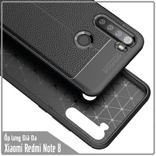 Ốp lưng cho Xiaomi Redmi Note 8 Giả da chống sốc Auto Focus