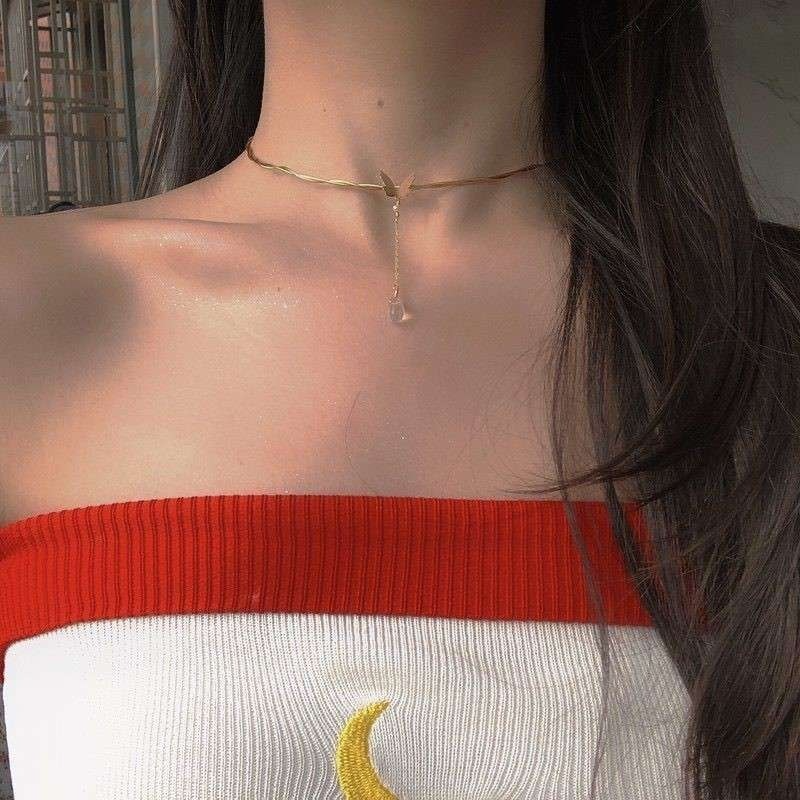 Vòng Cổ Choker Mặt Bướm Dễ Thương Quyến Rũ Thời Trang Dành Cho Nữ