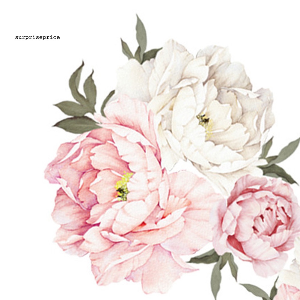 Miếng Dán Tường Tự Dính Họa Tiết Hoa Dùng Trang Trí Phòng Khách