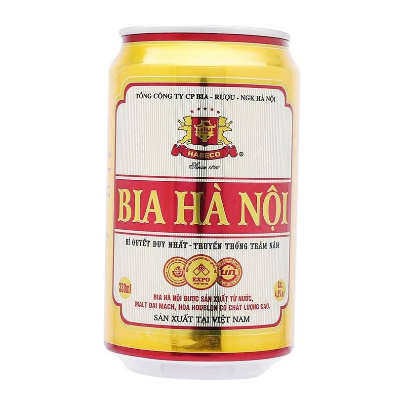 Combo 6 lon bia Hà Nội lon 330ml