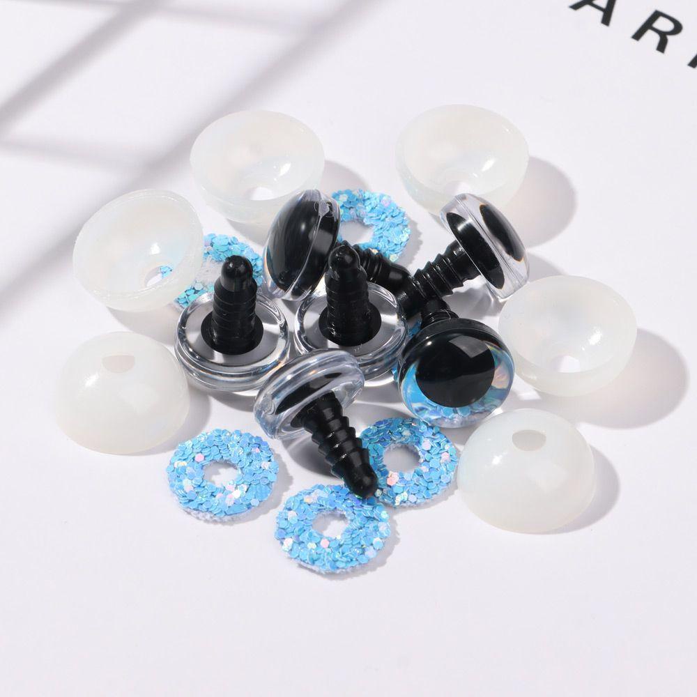 DIACHAVN Mắt 3D 14 / 16 / 18 / 20 / 25mm Kèm Vòng Đệm Cứng Chuyên Dụng Trang Trí Lông Mi