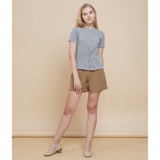 Áo thun kiểu nữ Callia Cara Grey cổ tròn (Xám)