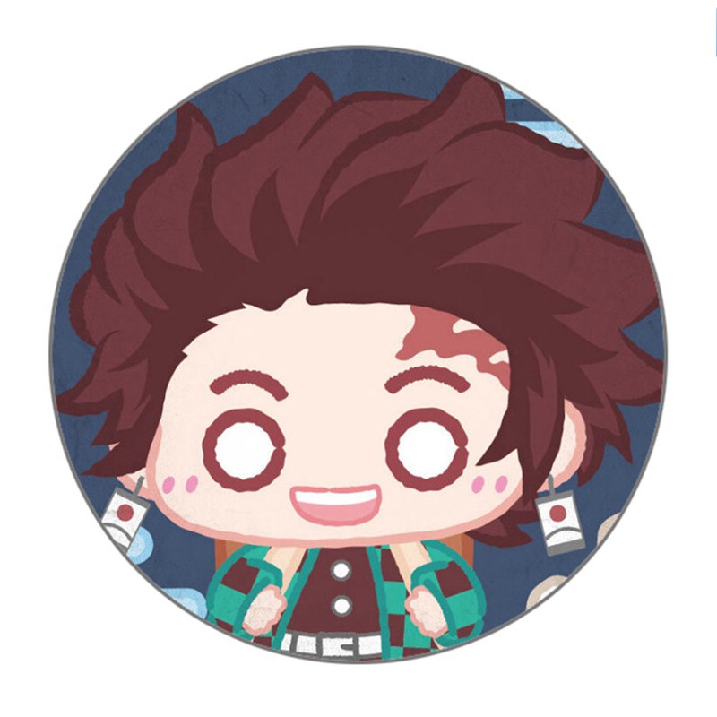 Huy hiệu cái áo IN HÌNH Kimetsu no Yaiba Thanh gươm diệt quỷ anime chibi dễ thương xinh xắn mẫu 6