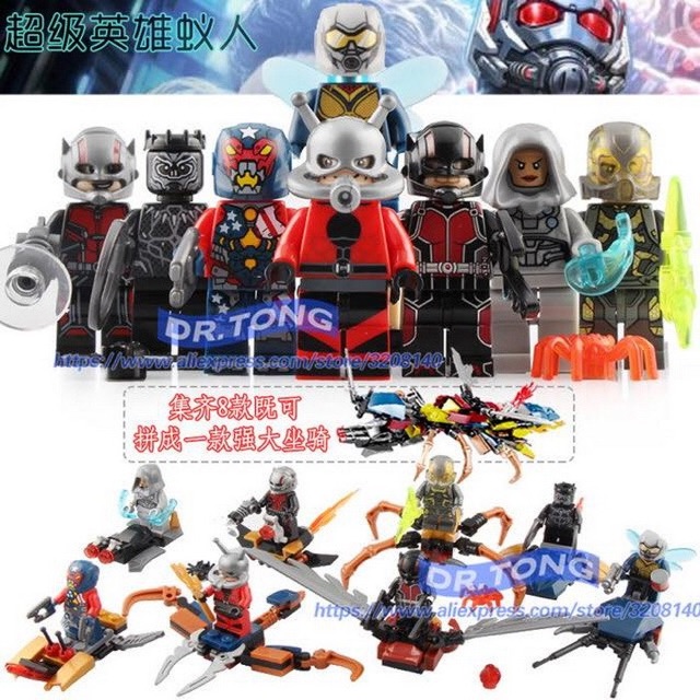 Ảnh thật 🍓🍓 Lắp Ráp Set 8 Minifigures 8in1 Người Kiến - Ant Man 🍓🍓