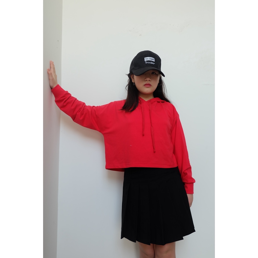 Áo chui đầu HOODIE nữ có mũ và dây rút xuất dư Mỹ