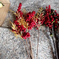 Set 5 Cành Đào đông đỏ