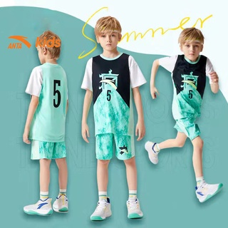 Bộ quần áo bóng rổ bé trai thương hiệu Anta Kids 352131201