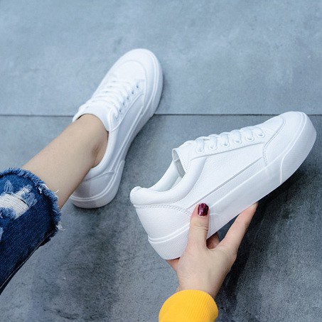 Giày Da Màu Trắng Nữ G22, Giày Thể Thao Sneaker Nữ Đẹp Hàng Cao Cấp | BigBuy360 - bigbuy360.vn