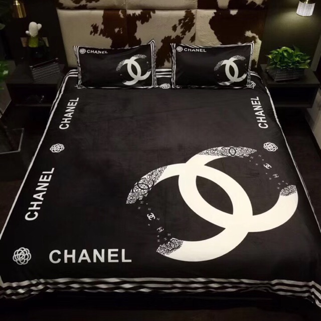 BỘ CHĂN GA GỐI NỈ NHUNG CAO CẤP 5D 4 MÓN.