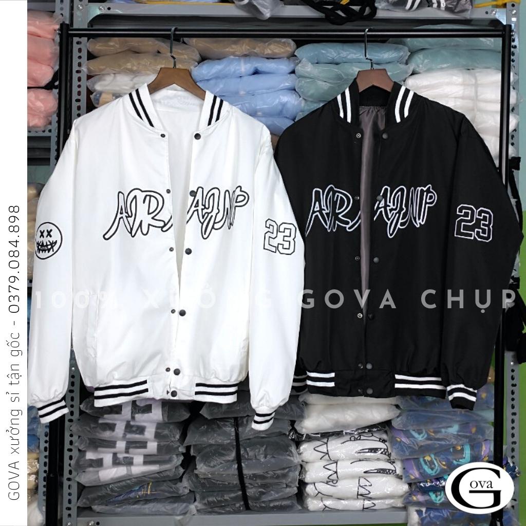 Áo Khoác Bomber Dù In AJNARP Form Rộng Nam Nữ Ulzzang Unisex Thời Trang GOVA