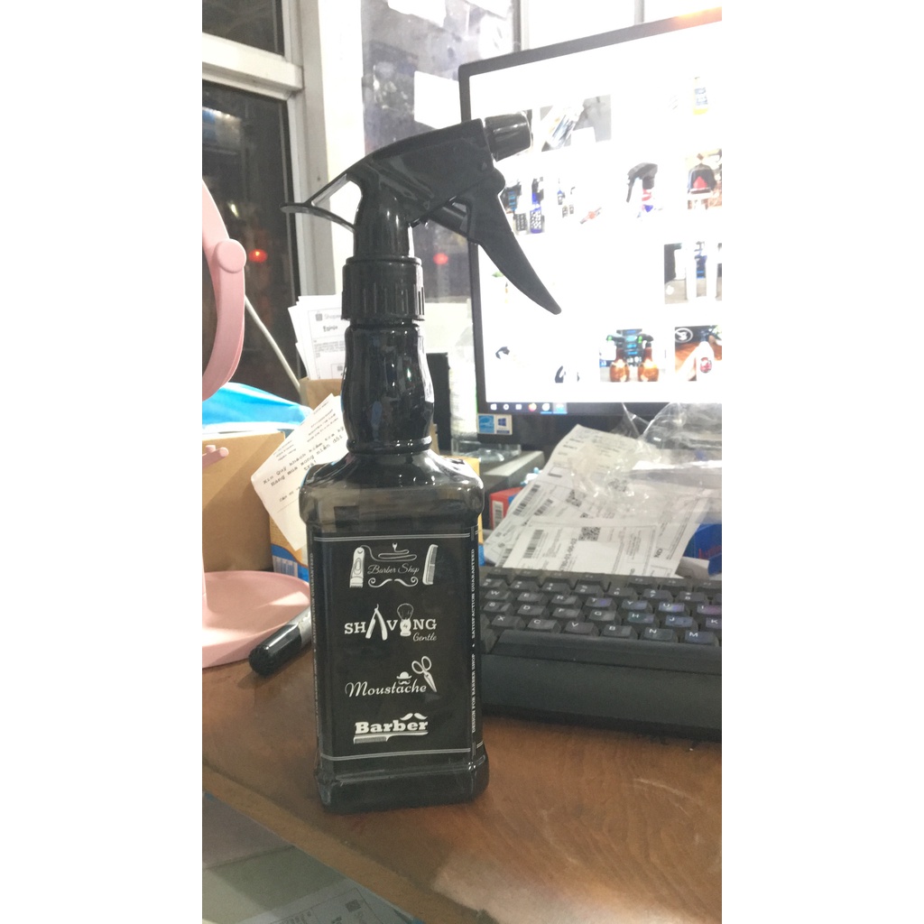 Bình xịt nước cắt tóc barber