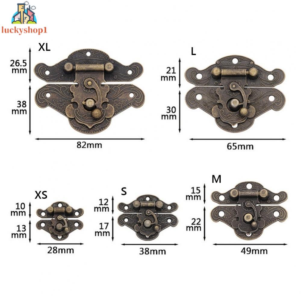 1 Chốt Khóa Hộp Gỗ Bằng Hợp Kim Kẽm Nhiều Kích Cỡ
