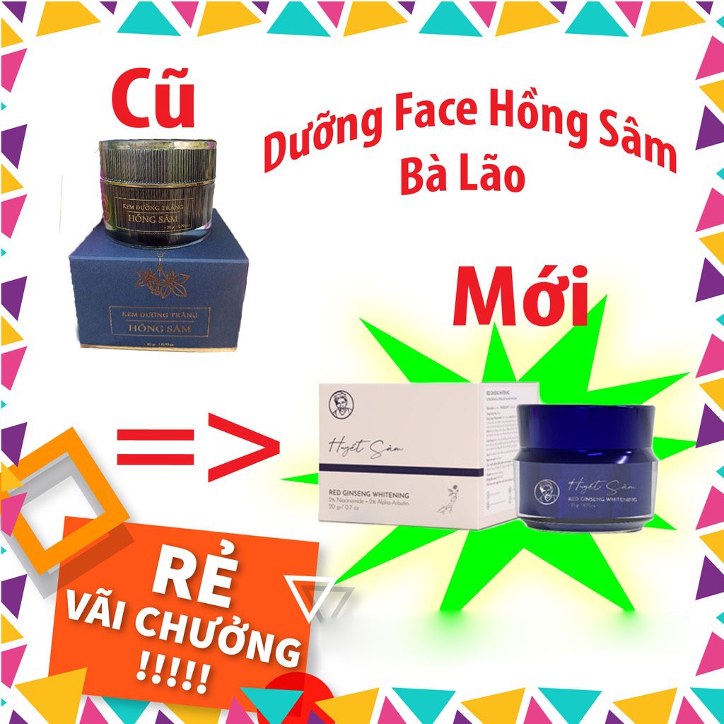 (Tặng Quà) Kem Huyết Sâm Xanh Bà Lão 20gr - Kem Face Tổ Yến Luvis 30g
