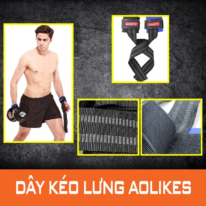 Dây kéo lưng kết hợp quấn cổ tay tập gym 102