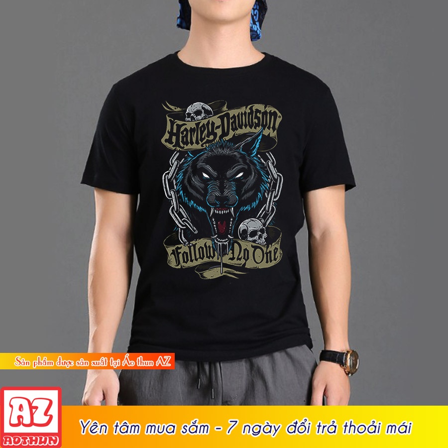 Áo thun nam in hình harley davidson - bigsize 5XL 6XL 7XL M2980