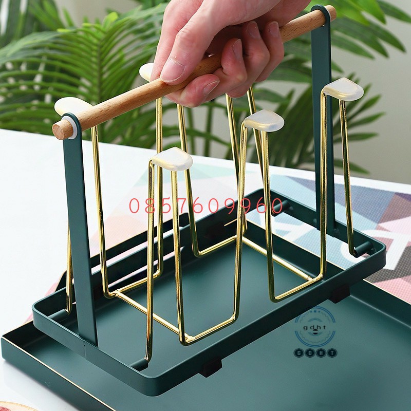 Cốc nước thủy tinh Vân sọc kim cương