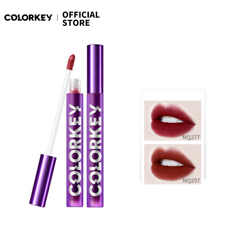 Colorkey Soft Velvet Lip Glosss High Pigmented Long Lasting Makeup 1.7g