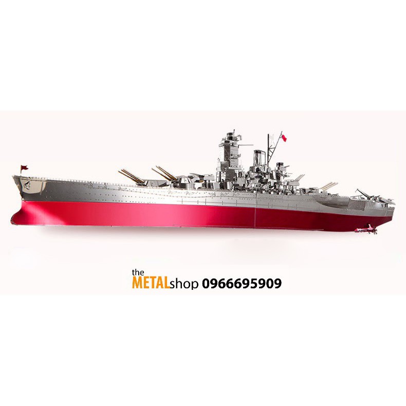 Mô Hình Lắp Ghép 3D Kim Loại chiến hạm cỡ to