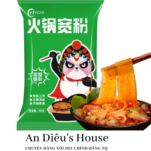 Miến dẹt trùng khánh, miến dẹt thả lẩu dai ngon gói 250g - An Diêu's House