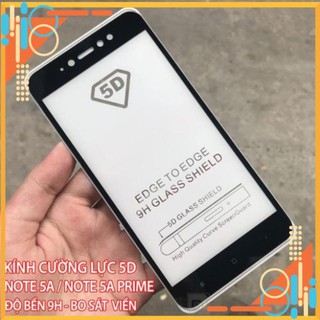 Kính cường lưch 5D Full màn Xiaomi Redmi Note 5A - Full keo toàn màn hình
