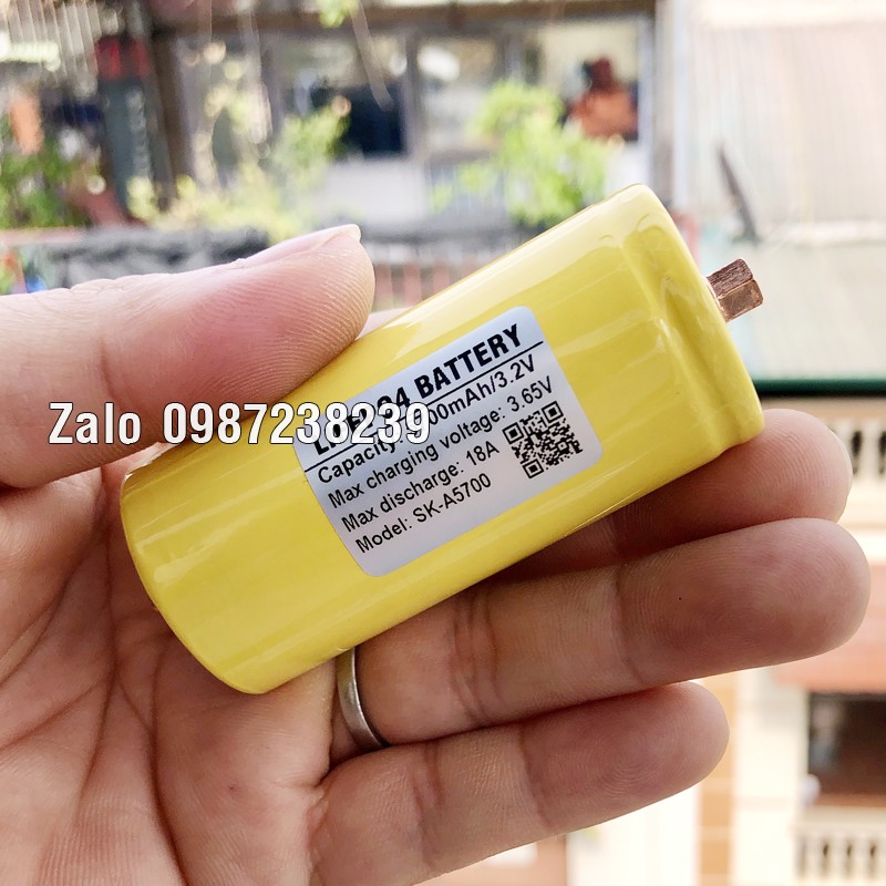 Pin Lithium sắt LifePO4 32650 5500mAh xả 18A