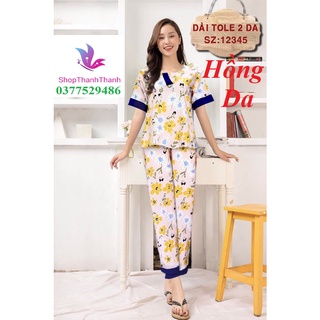 Up Size 1 2 3 4 5 QUẦN DÀI TAY NGẮN Đồ bộ mặc nhà Tole Tôn Lanh 2 Da Cao cấp Big Size ShopThanhThanh Size 2 3 4 5