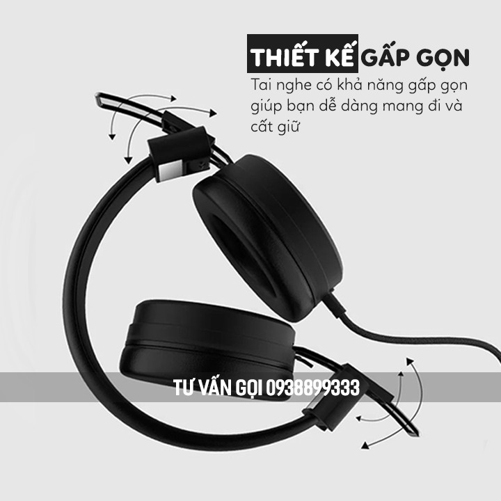 [Mã BMBAU50 giảm 7% đơn 99K] Tai nghe chụp tai có dây Remax RM-805 1 jack 3.5mm