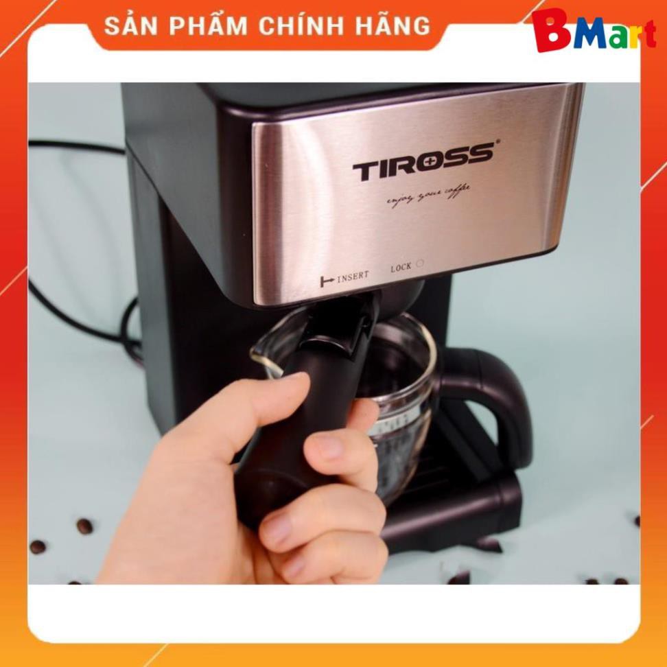 [Hỏa tốc 1 giờ] [FREESHIP] Máy pha cà phê Espresso Tiross TS-621 Hàng cao cấp chính hãng, Bảo hành 1 năm  - BM