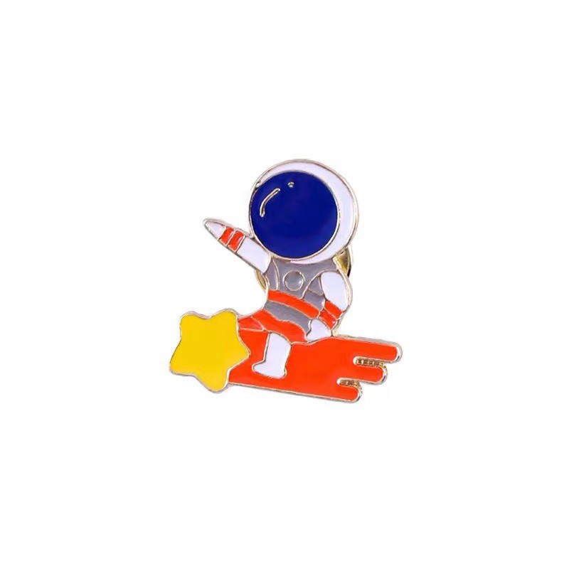 Cài Ngực Áo Thiết Kế Hình Phi Hành Gia Dễ Thương Phong Cách Hàn Quốc C182