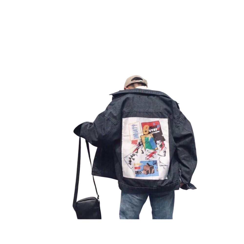 🌟HCM🌟 Áo Khoác Jean Nam In Hình siêu Hot Mã: CT295