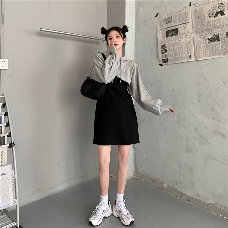 Set Áo Thun Dáng Rộng 150kg + Chân Váy Phong Cách Thời Trang Đường Phố Mới 220 Có Size Lớn Cho Nữ