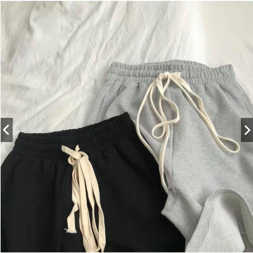 Quần short nỉ da cá 💖YC Fashion💖 Quần short đùi nam nữ unisex có dây rút chất đẹp SP40