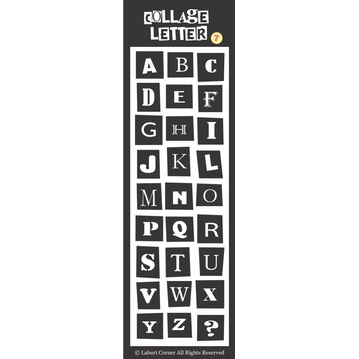 STICKER CHỮ COLLAGE LETTER 8 phân loại 🎱