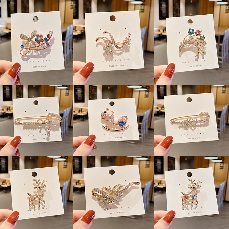 Ghim cài áo phối hình độc đáo phong cách Hàn Quốc dành cho nữ