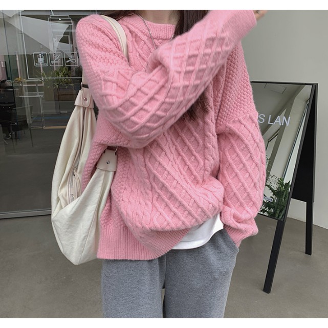 Áo len nữ phong cách hàn quốc 5 màu len dệt kim QC | BigBuy360 - bigbuy360.vn