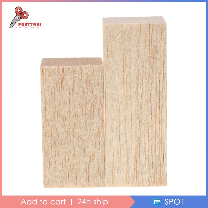1 [Prettyia] 5 Gói Thanh Gỗ Balsa (80mm) Chiều Cao Cho Mô Hình Chế Tác Gỗ DIY