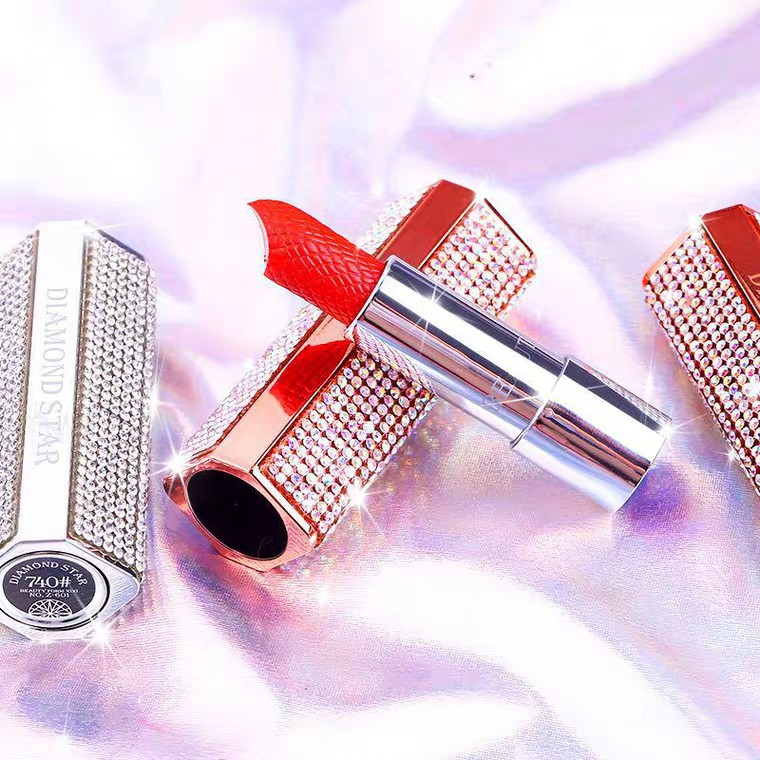  SON LÌ DIAMOND STAR ĐÍNH ĐÁ LẤP LÁNH SANG CHẢNH HOT TREND 2019 (FULL VERSION 8 MÀU) DƯỠNG ẢM MÔI LÂU TRÔI 