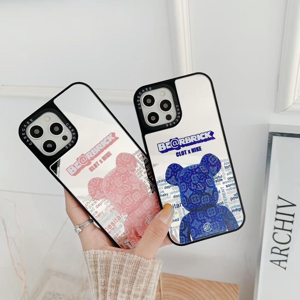 Sang Trọng Ốp Điện Thoại Mặt Gương In Hình Gấu Thời Trang Cho Iphone 12pro Max 12mini 11pro Max Xs Max Xr Se 2020 7 8 Plus | BigBuy360 - bigbuy360.vn