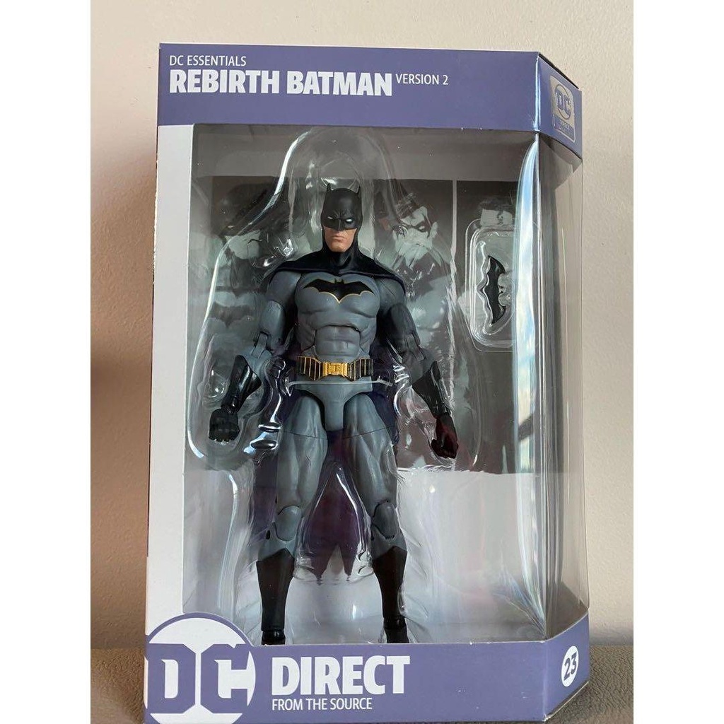 Mô hình DC Multiverse Batman 18cm Rebirth Version 2 DC Essentials 23 McFarlane CHÍNH HÃNG MỸ DCMF21