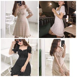 [ ĐẦM XINH KÈM ẢNH THẬT] ĐẦM ÔM VOAN LỤA HỌA TIẾT TRÁI TIM NHÍ HEART DRESS