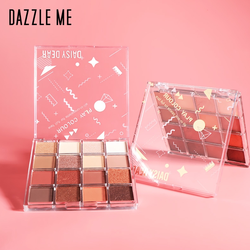 Bảng Phấn Mắt Dazzle Me 16 Màu Lì Và Nhũ Lấp Lánh Lâu Trôi Chống Thấm Nước Thời Trang 24g | BigBuy360 - bigbuy360.vn