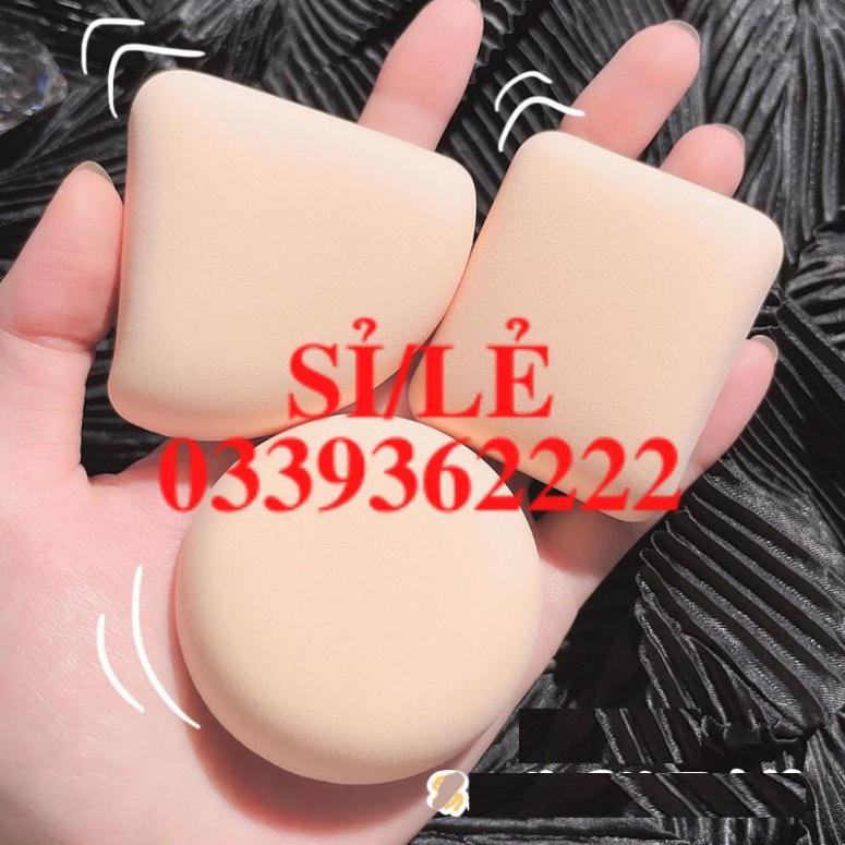 [ CHÍNH HÃNG ] Bộ 3 mút trang điểm vuông tròn tam giác Squid Game Trò Chơi Con Mực PIPL Sena Beauty  HAIANHSHOP