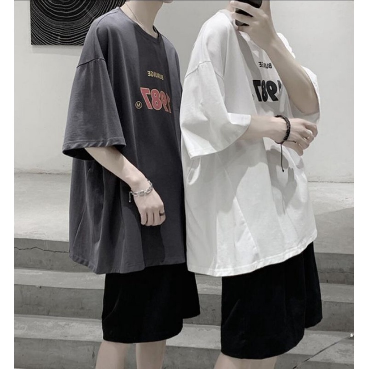 Áo thun tay lỡ nam nữ, áo phông unisex form rộng chất cotton mát mịn thấm hút mồ hôi hình pdr | BigBuy360 - bigbuy360.vn