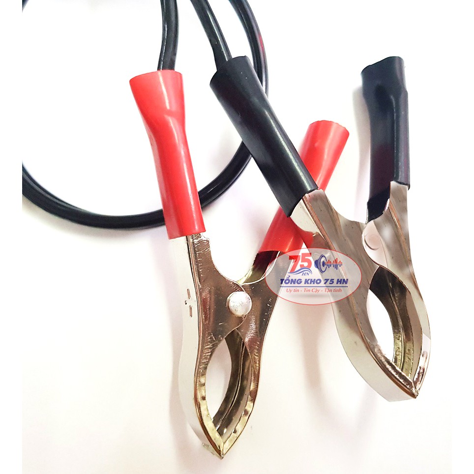 Cáp chuyển kẹp chì acquy ra tẩu 12V ô tô, cầu chì dự phòng