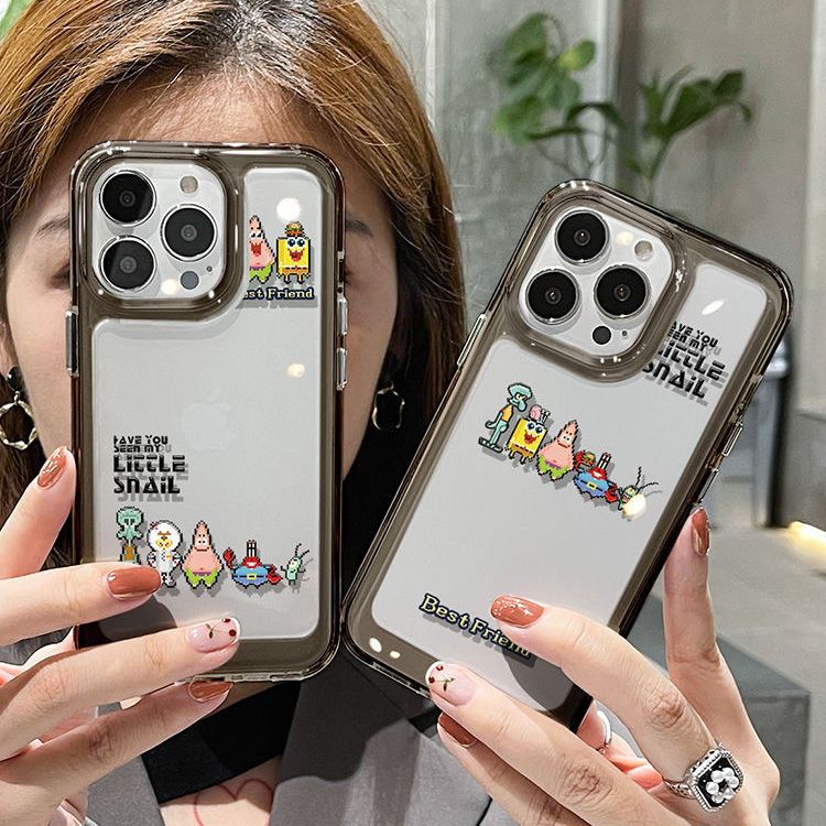 Ốp Điện Thoại Silicon TPU Mềm Trong Suốt In Họa Tiết Dễ Thương Cho IPhone 14 13 12 11 Pro XS Max XR X 8 7 6S Plus